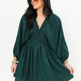 Evening Stroll Mini Dress | Green