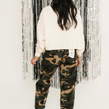 Combat Cuties Barrel Jeans | Camo