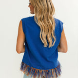 Licensed Florida Feather Bottom Tank Sweater | Queen Of Sparkles