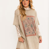 Sheer Long Sleeve | Beige Lace
