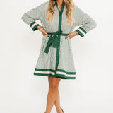 Striped & Chic Mini Dress | Pine