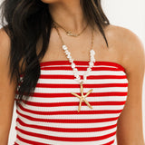 Summer Stripes Maxi Dress | Red