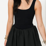 Bubble Mini Dress | Black