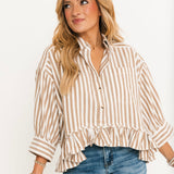 Bailey Stripe Shirt | Neutral Combo