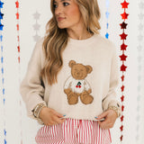 Teddy Bear Sweater Top | Cream