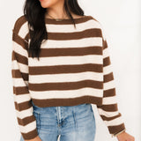 Striped Crop Sweater | Earthbound