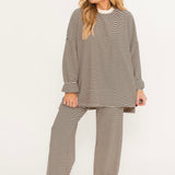 So Cozy Pull On Pants | Chocolate Stripe