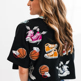 Black Sneakers With Wings Top | Queen Of Sparkles