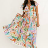Sunset Stroll Floral Maxi Dress
