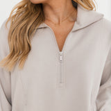Cream & Cozy Quarter Zip Pullover