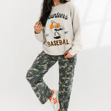 Barkley Jogger Sneakers | White & Orange