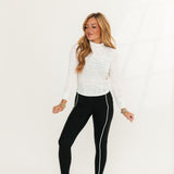 Acclimate Turtleneck Jacq | White Animal