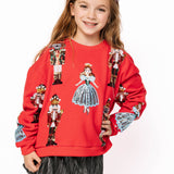 KIDS Red Nutcracker Ballet Sweatshirt | Queen Of Sparkles