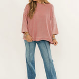 Happi Pintuck Flare Jeans | Med Light Wash