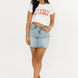 Peyton Grinded Mini Skirt | Light