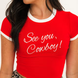 See You Cowboy Baby Tee