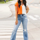 Neyland Mid Rise-Flare Jeans