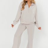 Cream & Cozy Quarter Zip Pullover