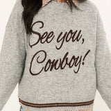 See You, Cowboy! Sweater | Grey