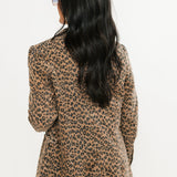 Marlowe Denim Blazer | Leopard