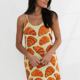 Light Green Pearl Croissant Tank Dress | Queen Of Sparkles