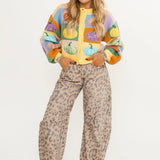 Pastel Colorblock Pumpkin Button Up Cardigan | Queen Of Sparkles