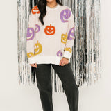 Multi Jack-O-Lantern Sweater