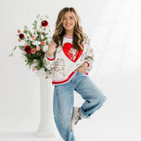 Grey Vintage Cupid Sweatshirt | Queen Of Sparkles