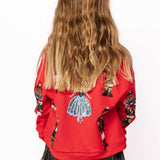 KIDS Red Nutcracker Ballet Sweatshirt | Queen Of Sparkles