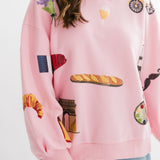 Light Pink Paris Icon Sweatshirt | Queen Of Sparkles