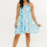 She Sells Seashells Mini Dress | Blue