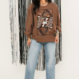Brown Queen Of Coffee Sweatshirt | Queen Of Sparkles