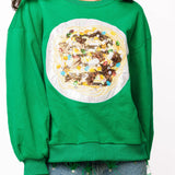 Green Elf Spaghetti Sweatshirt | Queen Of Sparkles