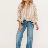 Bailey Stripe Shirt | Neutral Combo