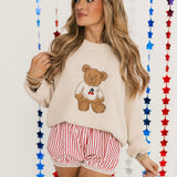 Teddy Bear Sweater Top | Cream