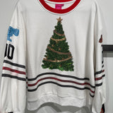White Clark Griswold Jersey Sweatshirt | Queen Of Sparkles
