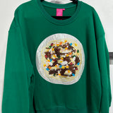 Green Elf Spaghetti Sweatshirt | Queen Of Sparkles