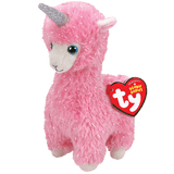 Lana Ty Beanies | Pink Llama With Horn Regular