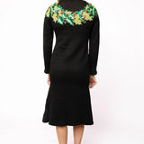 Sequin Wreath With Bow Knit Midi Dress | Queen Of Sparkles