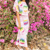 Lavender Plaid Groovy Easter Egg Maxi Skirt | Queen Of Sparkles