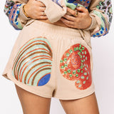 Beige Multi Shell Short | Queen Of Sparkles