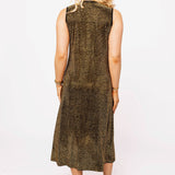 Black & Gold Full Rhinestone Active Midi Dress | Queen Of Sparkles