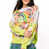 Multi Christmas Candyland Knit Sweater | Queen Of Sparkles