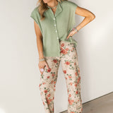 Piper Cardi Vest | Matcha