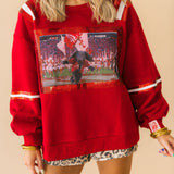 Licensed Bama Mascot Image Sweatshirt | Queen Of Sparkles