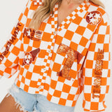 Licensed Tennessee Checkered Team Icons Cardigan | Queen Of Sparkles