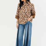 Pick Me Mock Neck Sweater | Leopard