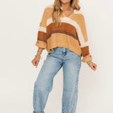 Loralei Sweater | Neutral Stripes