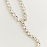 TOVA LA Necklace | Antique Gold Clear