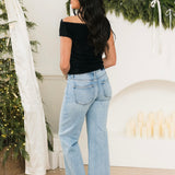 Asymmetric Fuzzy Sweater | Black